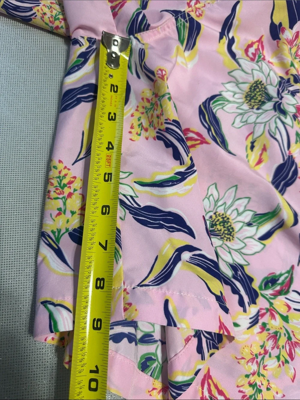 Ralph Lauren Pink Floral Swim Shorts with Navy Accents